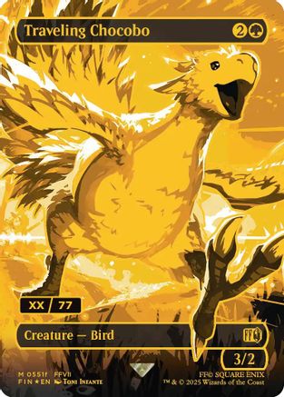 Traveling Chocobo (Borderless) (Serial Numbered) (551f) (FIN)