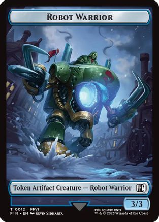 Robot Warrior // Copy (0001) Double-Sided Token (12 // 1) (FIN)