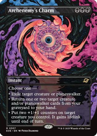 Archenemy's Charm (Borderless) (307) (EOE)