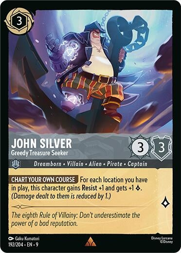 John Silver - Greedy Treasure Seeker (192/204) (Fabled)