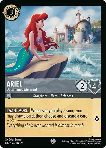 Ariel - Determined Mermaid (196/204) (Fabled)