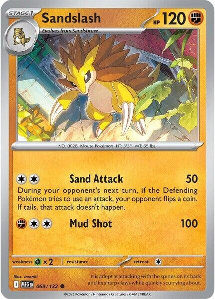 Image for Sandslash (069/132) (ME01: Mega Evolution) - Pokemon