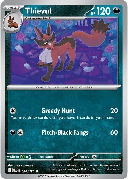 Image for Thievul (090/132) (ME01: Mega Evolution) - Pokemon