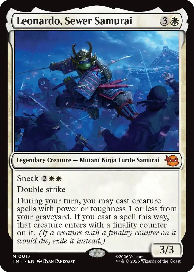 Image for Leonardo, Sewer Samurai (17) (Teenage Mutant Ninja Turtles) - Magic: The Gathering