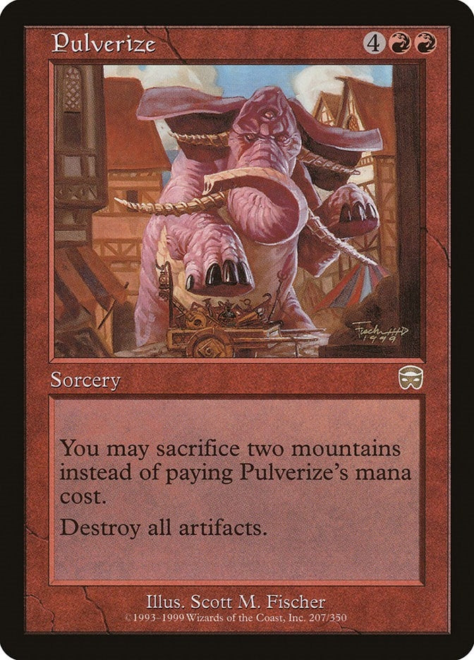 Image for Pulverize (207) (Mercadian Masques) - Magic: The Gathering