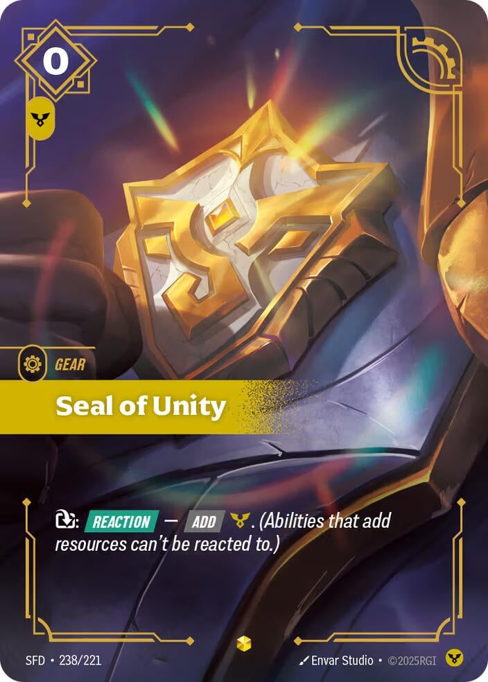 Seal of Unity (Overnumbered) (238/221) (Spiritforged)