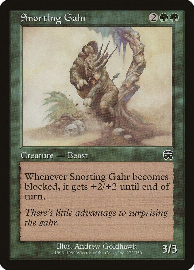 Snorting Gahr (272) (Mercadian Masques)