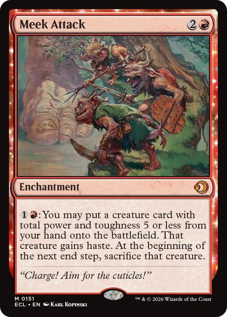 Image for Meek Attack (151) (Lorwyn Eclipsed) - Magic: The Gathering