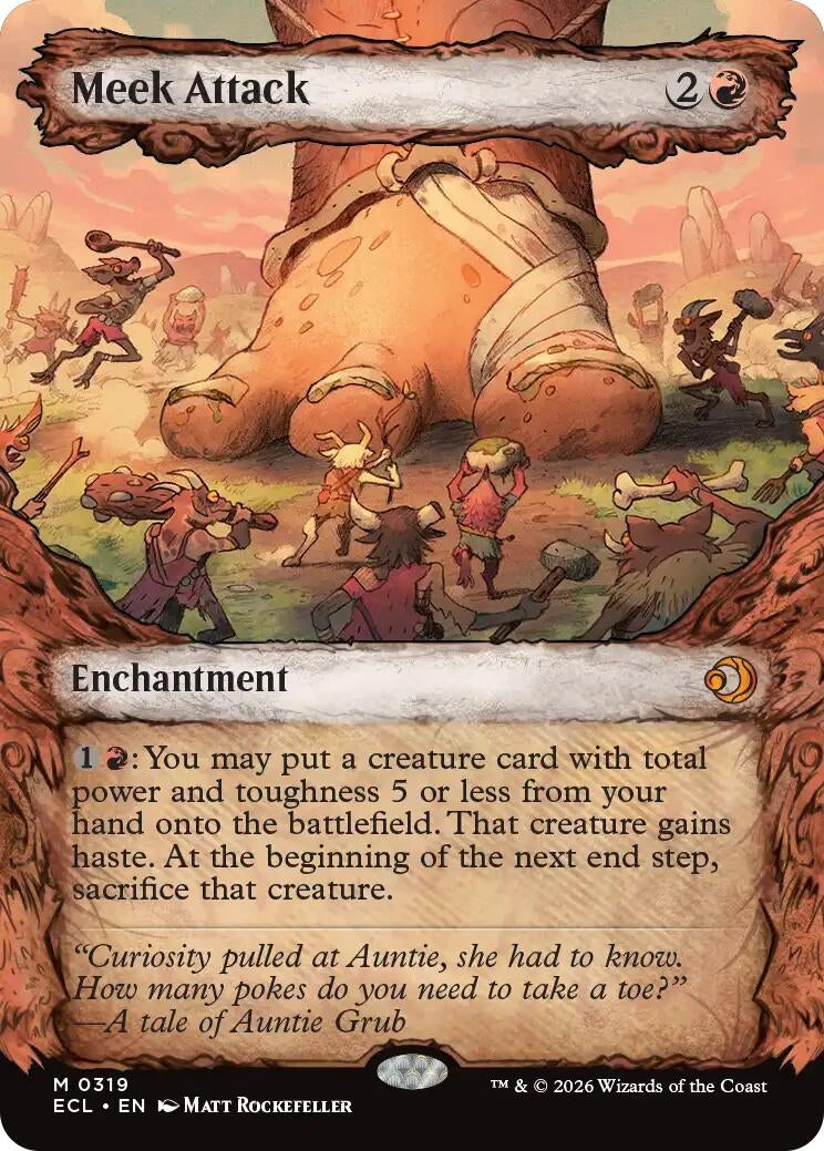 Image for Meek Attack (319) (Showcase) (319) (Lorwyn Eclipsed) - Magic: The Gathering
