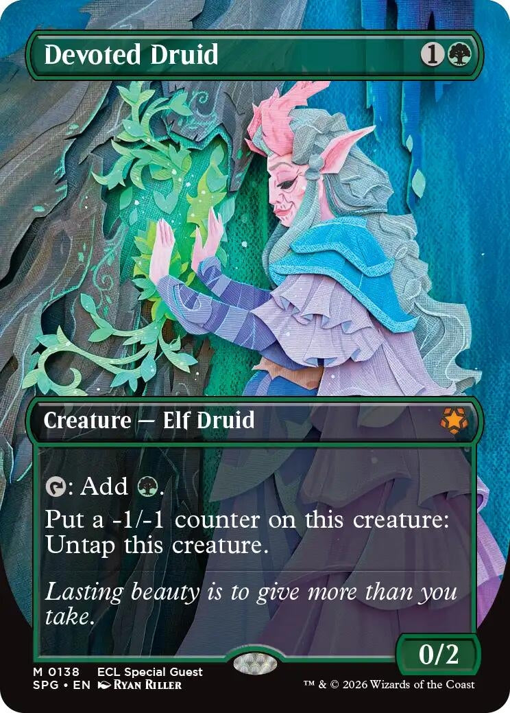Devoted Druid (Borderless) (138) (Special Guests) (SPG)