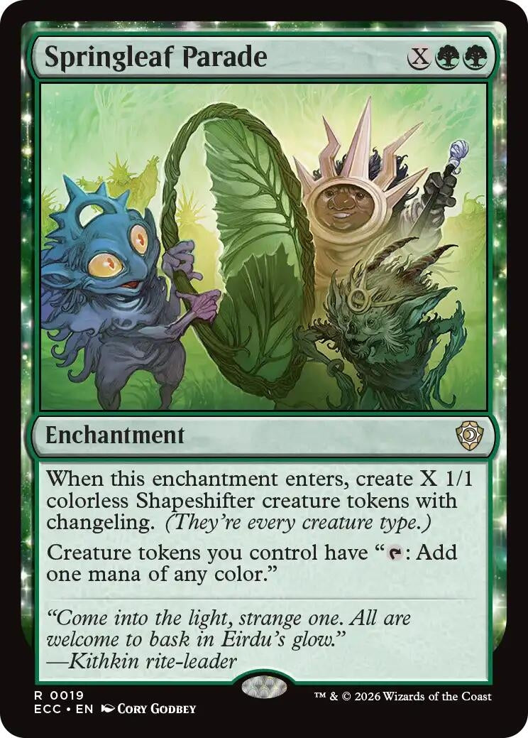 Image for Springleaf Parade (19) (Lorwyn Eclipsed) - Magic: The Gathering