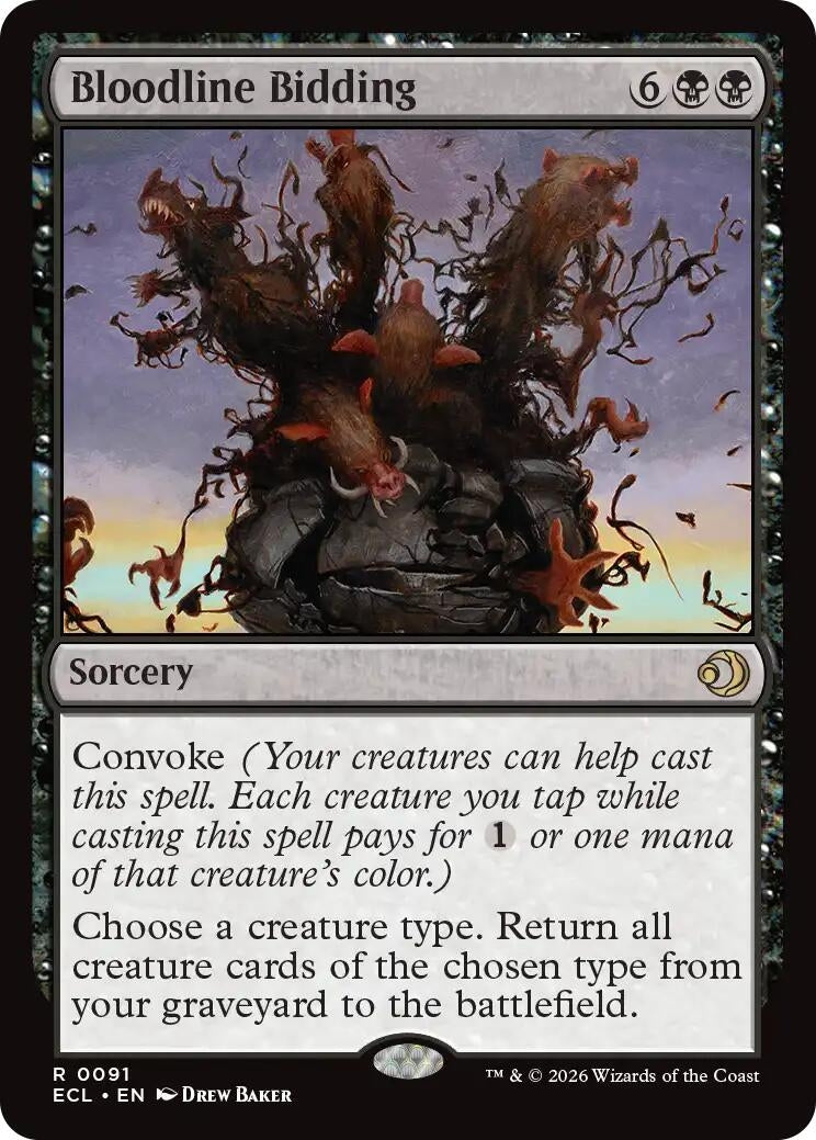 Bloodline Bidding (91) (Lorwyn Eclipsed)