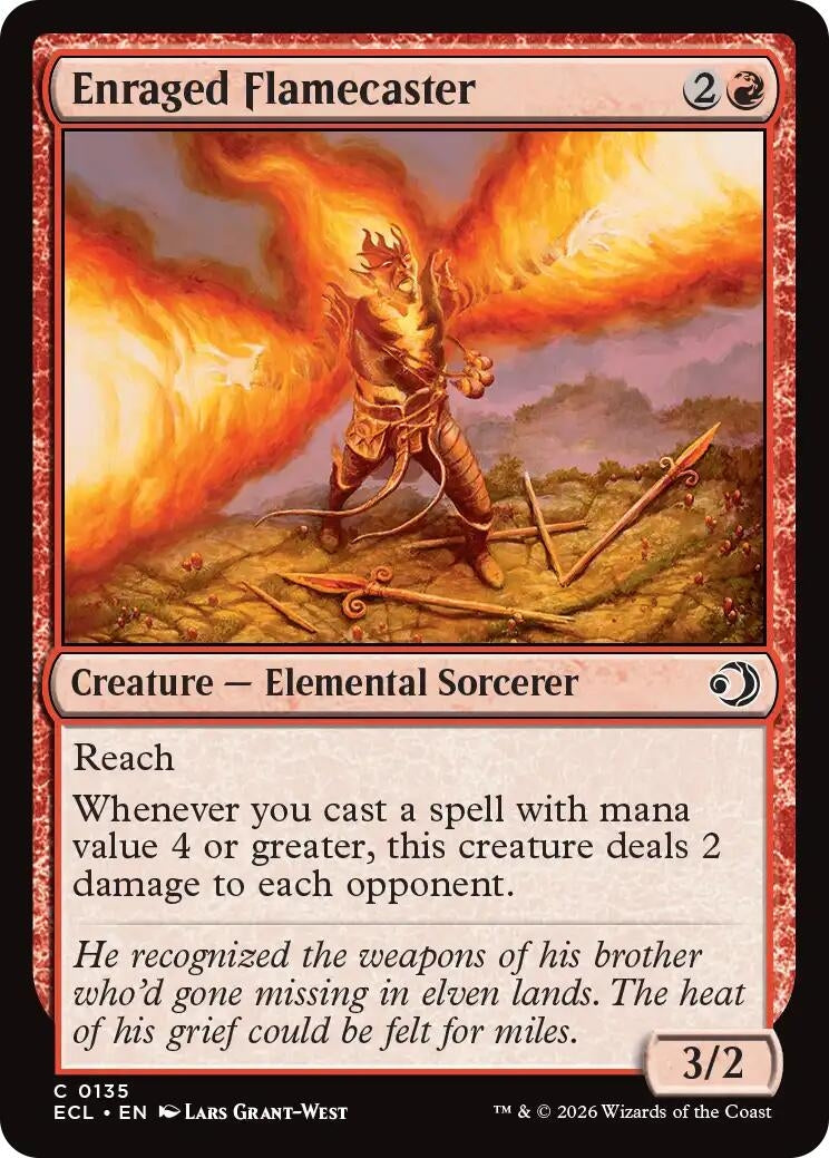 Enraged Flamecaster (135) (Lorwyn Eclipsed)