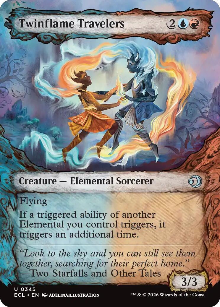 Twinflame Travelers (Showcase) (345) (Lorwyn Eclipsed)