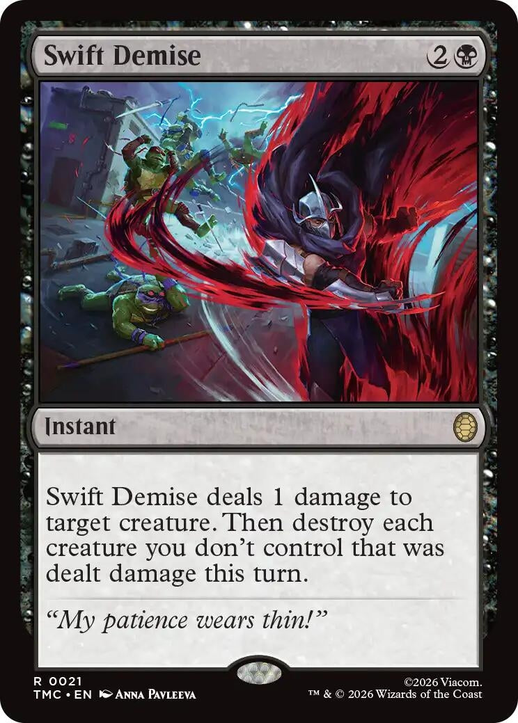 Image for Swift Demise (21) (Teenage Mutant Ninja Turtles) - Magic: The Gathering