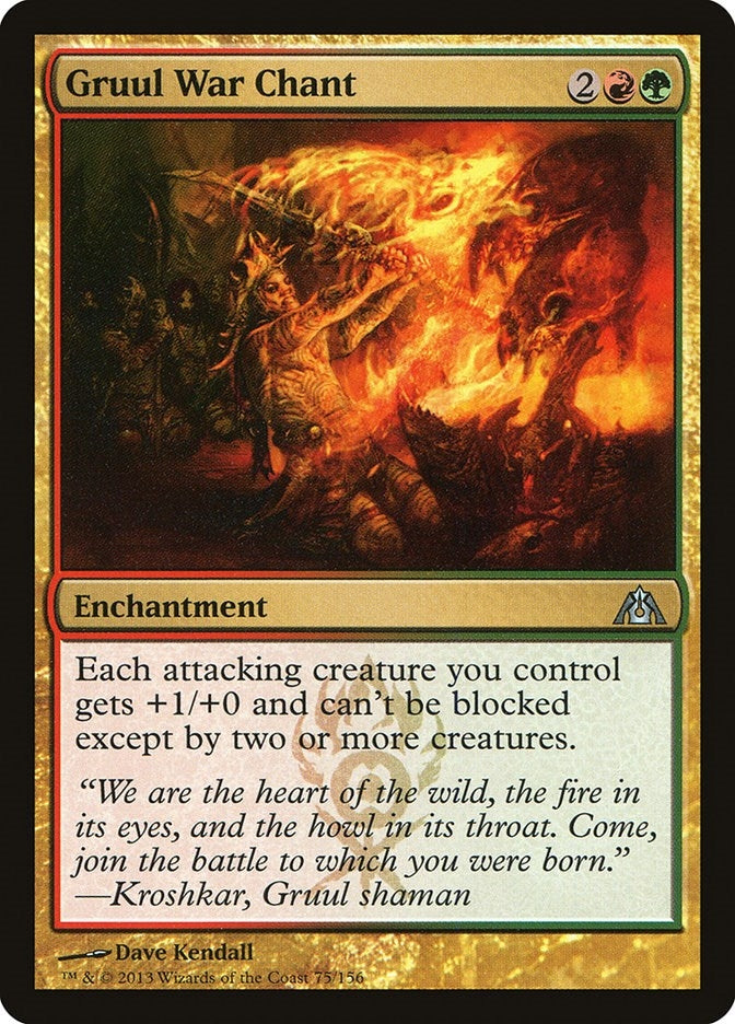 Image for Gruul War Chant (75) (Dragon's Maze) - Magic: The Gathering