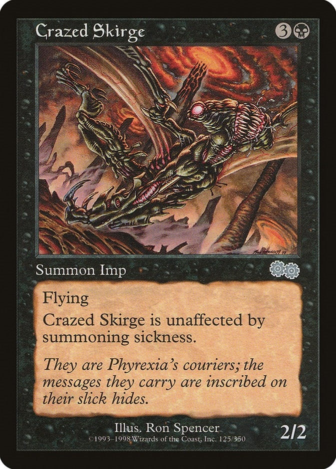 Image for Crazed Skirge (125) (Urza's Saga) - Magic: The Gathering