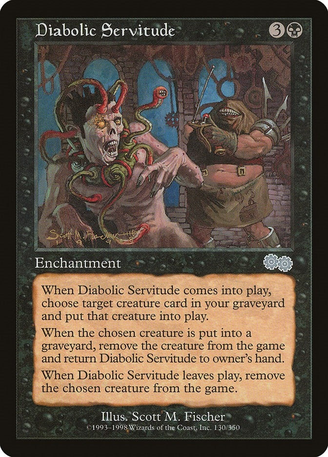 Image for Diabolic Servitude (130) (Urza's Saga) - Magic: The Gathering