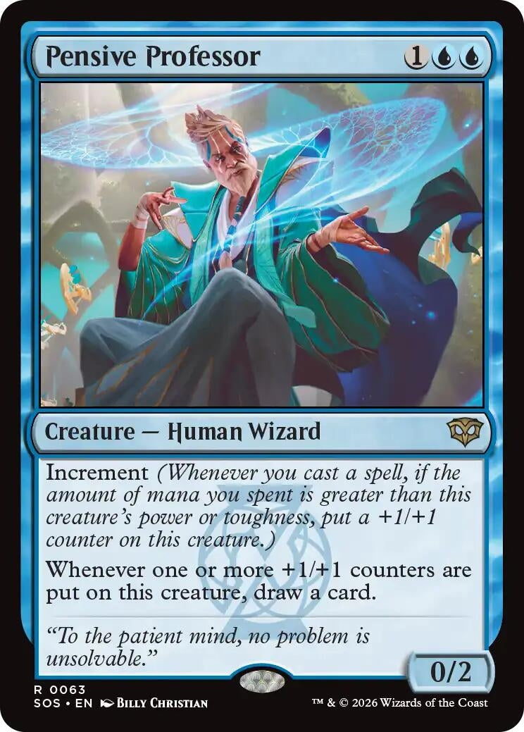Pensive Professor (63) (Secrets of Strixhaven)