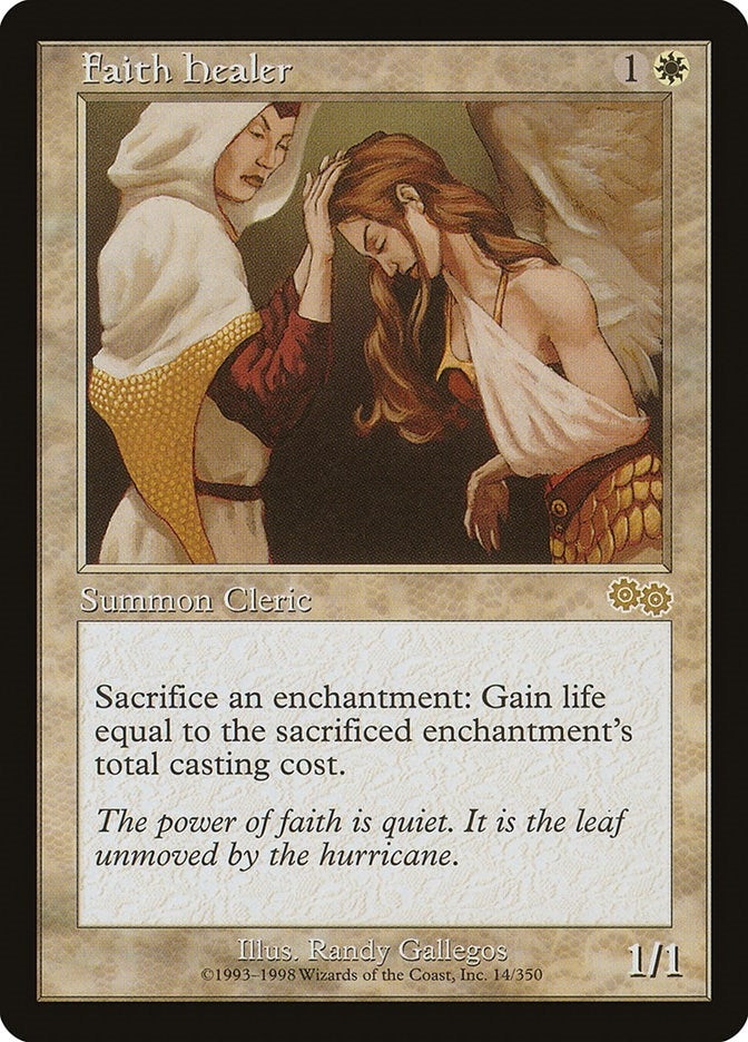 Image for Faith Healer (14) (Urza's Saga) - Magic: The Gathering