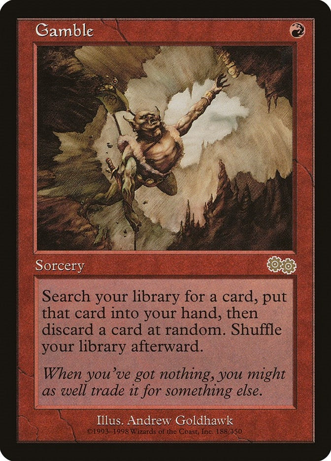 Image for Gamble (188) (Urza's Saga) - Magic: The Gathering