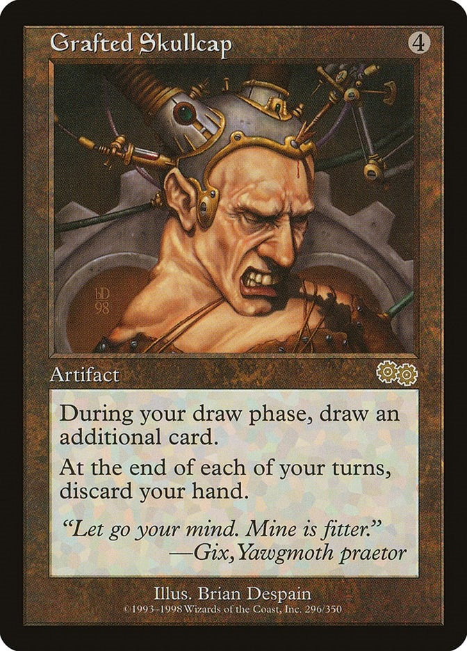 Image for Grafted Skullcap (296) (Urza's Saga) - Magic: The Gathering