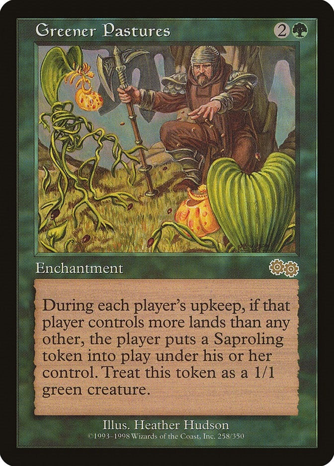 Image for Greener Pastures (258) (Urza's Saga) - Magic: The Gathering