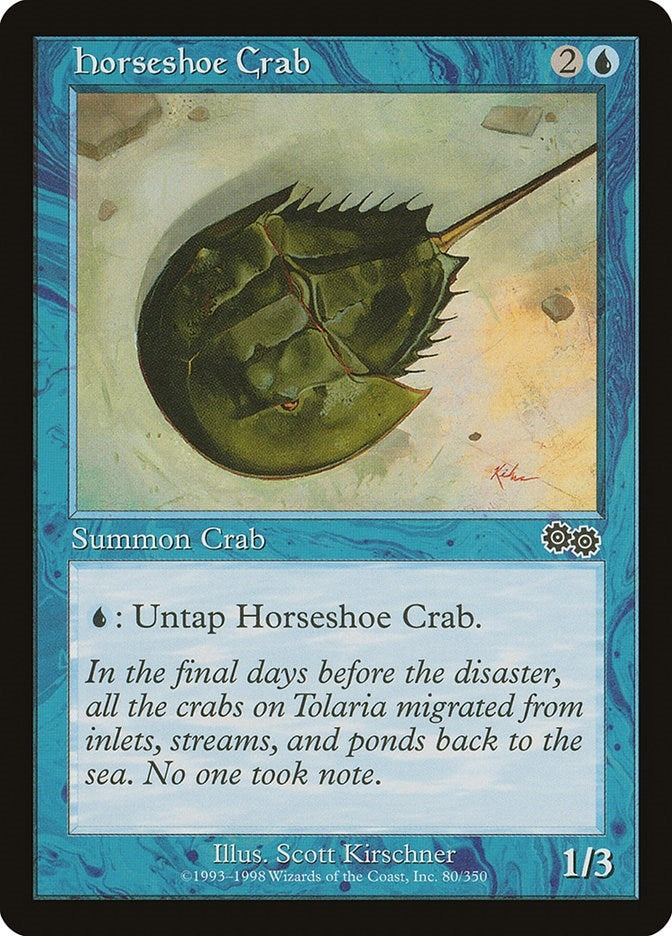 Image for Horseshoe Crab (80) (Urza's Saga) - Magic: The Gathering