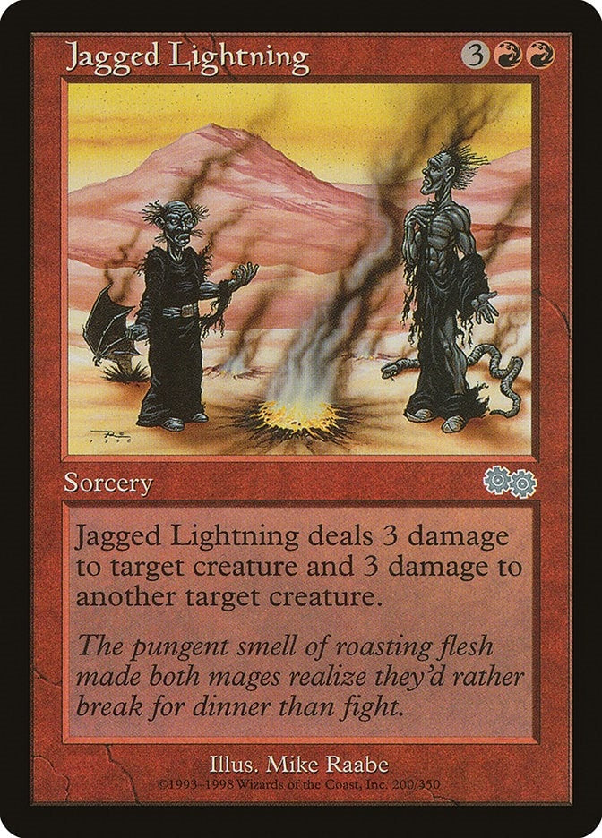 Image for Jagged Lightning (200) (Urza's Saga) - Magic: The Gathering