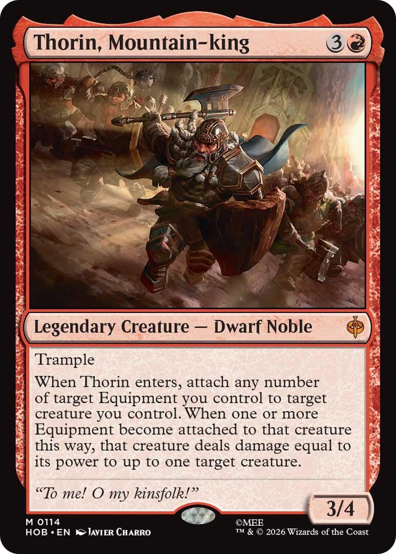 Image for Thorin, Mountain-king (114) (The Hobbit) (HOB) - Magic: The Gathering