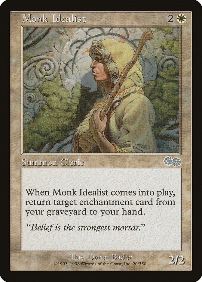Image for Monk Idealist (20) (Urza's Saga) - Magic: The Gathering