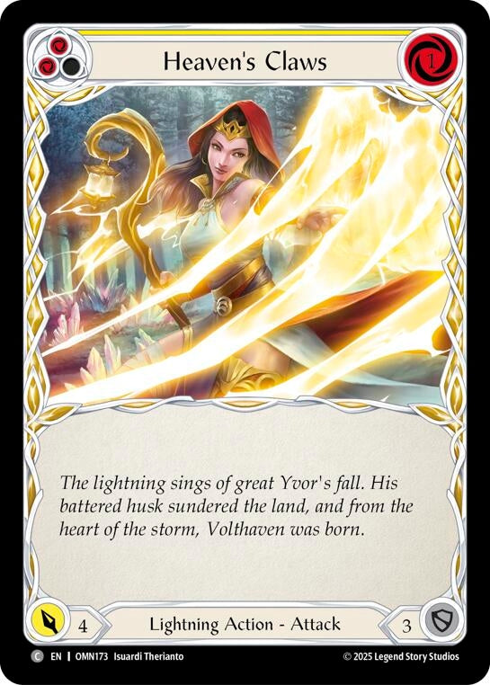 Image for Heaven's Claws (Blue) (OMN173) (Omens of the Third Age) (OMN) - Flesh and Blood TCG