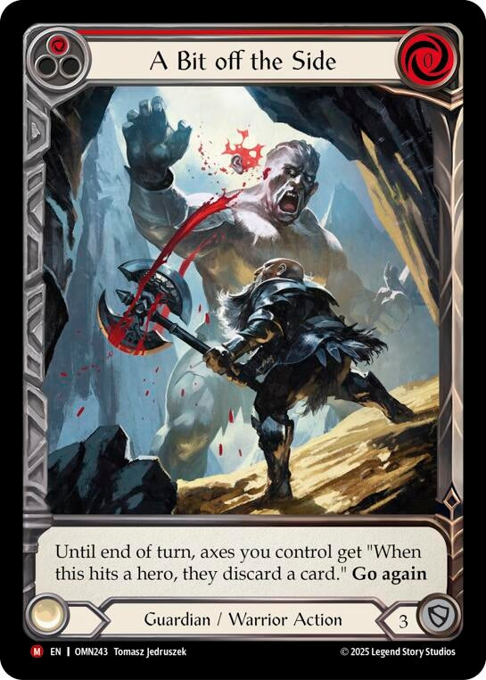 Image for A Bit Off The Side (Red) (Extended Art) (OMN243) (Omens of the Third Age) (OMN) - Flesh and Blood TCG