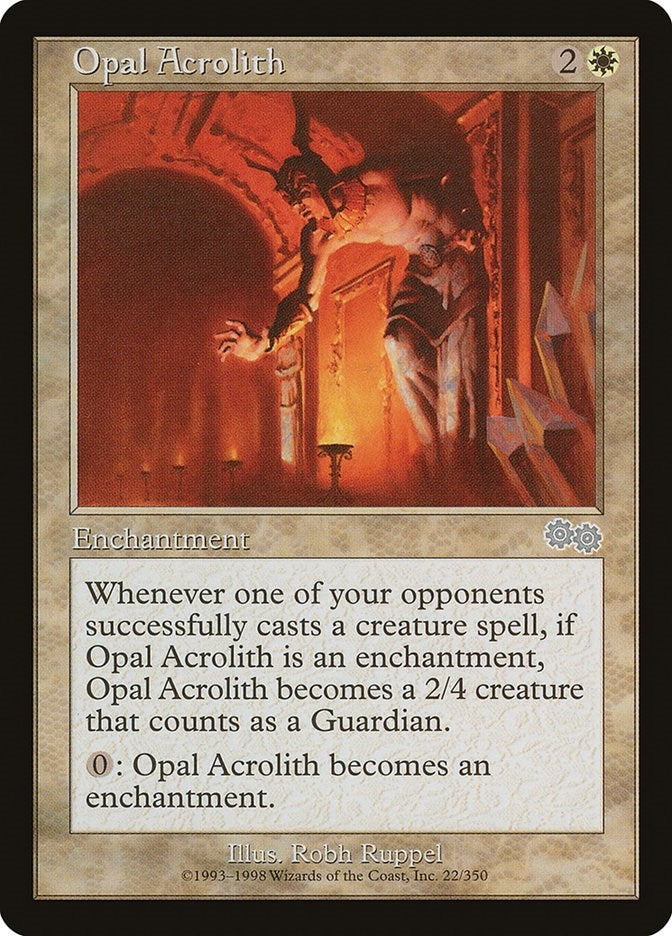 Image for Opal Acrolith (22) (Urza's Saga) - Magic: The Gathering