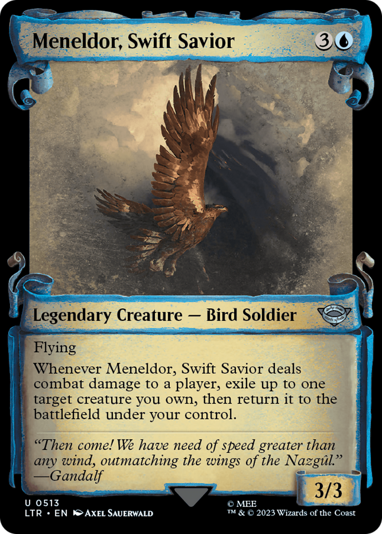 Meneldor, Swift Savior (Showcase Scrolls) (513) (LTR)