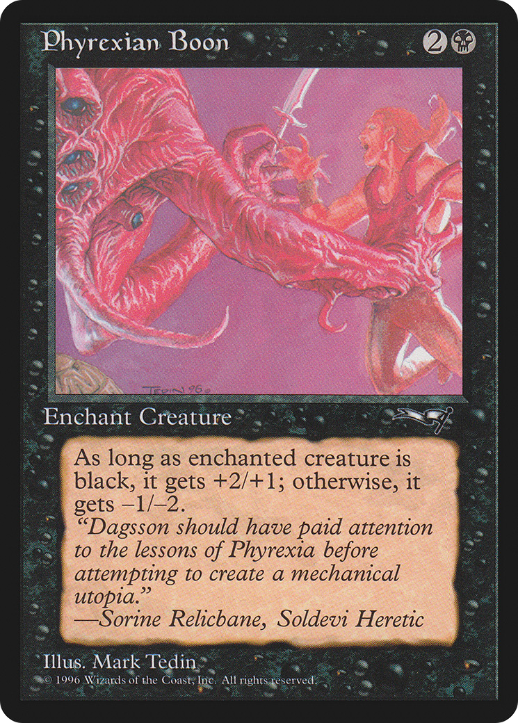 Phyrexian Boon (Man Held Aloft) (23) (ALL)
