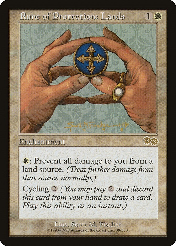 Image for Rune of Protection: Lands (39) (Urza's Saga) - Magic: The Gathering