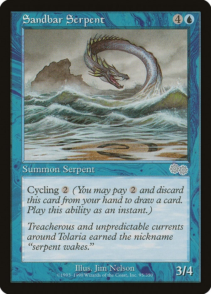 Sandbar Serpent (95) (Urza's Saga)
