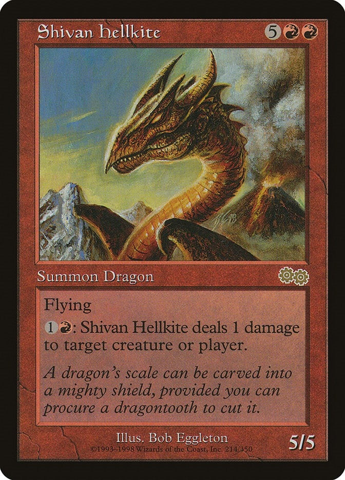 Shivan Hellkite (214) (Urza's Saga)