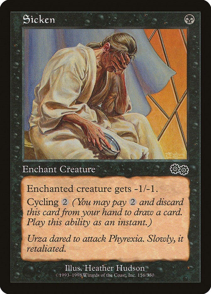 Image for Sicken (156) (Urza's Saga) - Magic: The Gathering