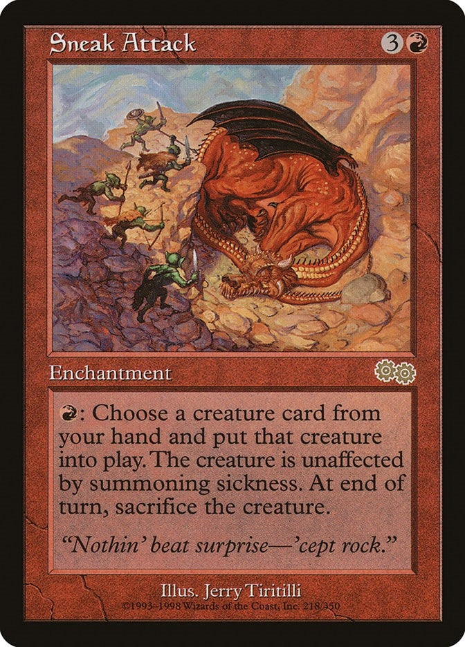 Sneak Attack (218) (Urza's Saga)