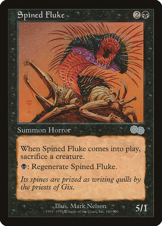 Image for Spined Fluke (160) (Urza's Saga) - Magic: The Gathering
