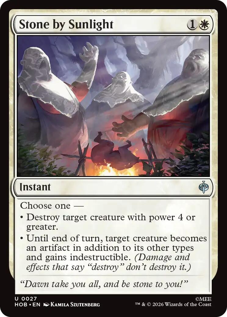 Image for Stone by Sunlight (27) (The Hobbit) (HOB) - Magic: The Gathering