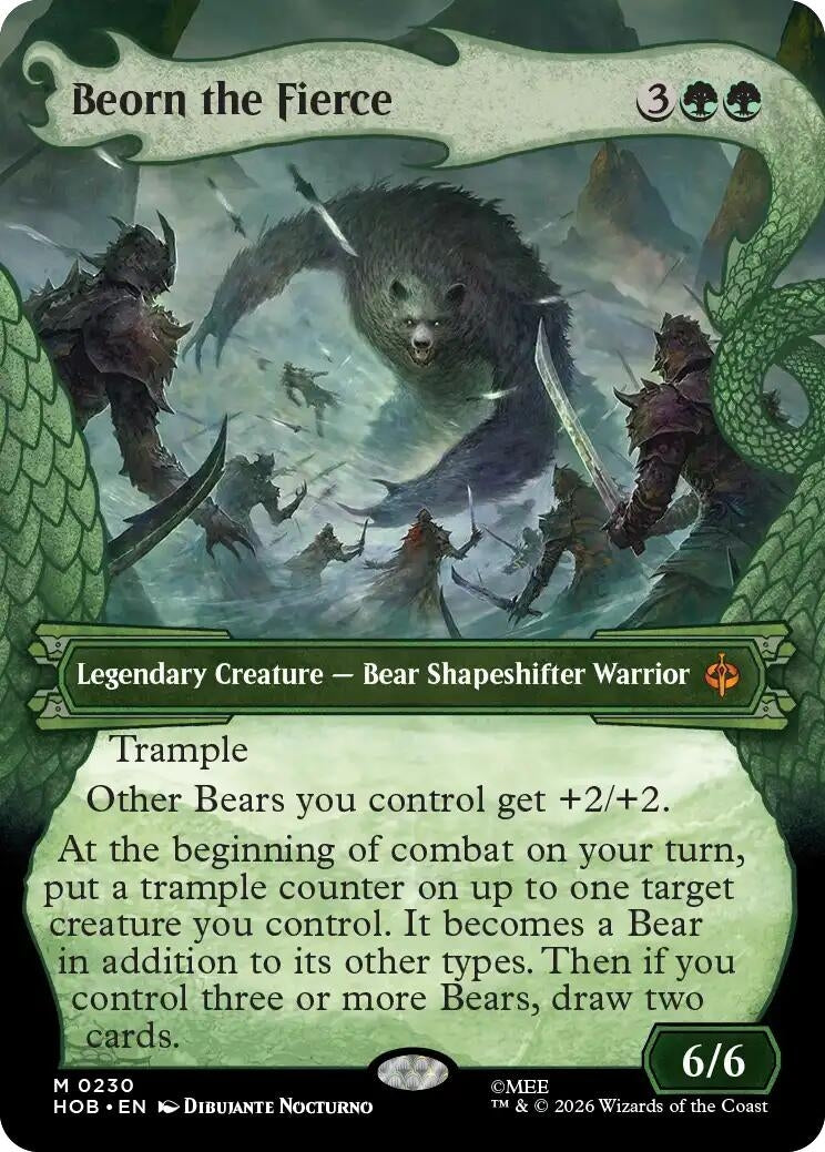 Image for Beorn the Fierce (Showcase) (230) (The Hobbit) (HOB) - Magic: The Gathering