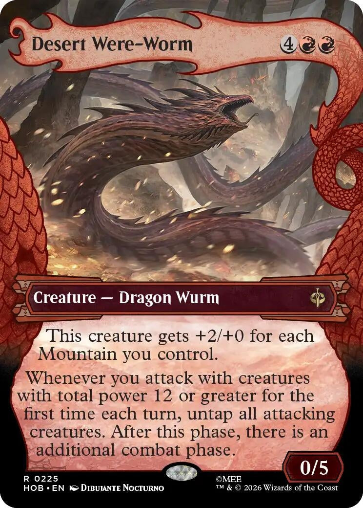 Image for Desert Were-Worm (Showcase) (225) (The Hobbit) (HOB) - Magic: The Gathering