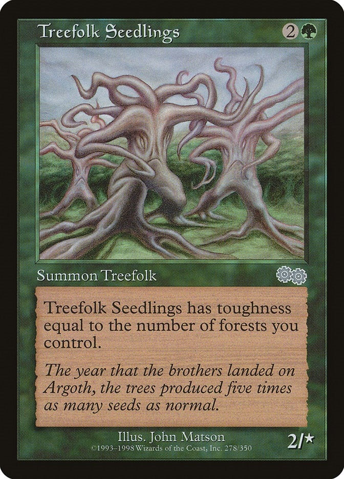 Image for Treefolk Seedlings (278) (Urza's Saga) - Magic: The Gathering