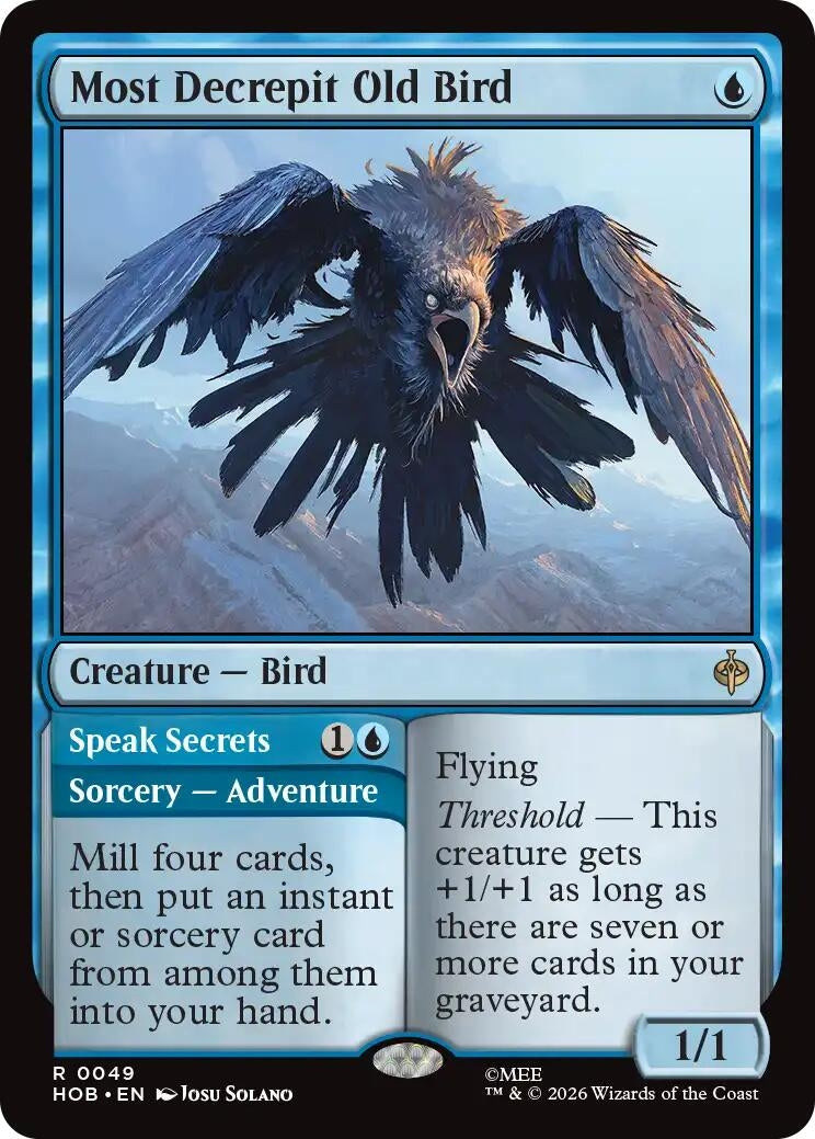 Image for Most Decrepit Old Bird (49) (The Hobbit) (HOB) - Magic: The Gathering