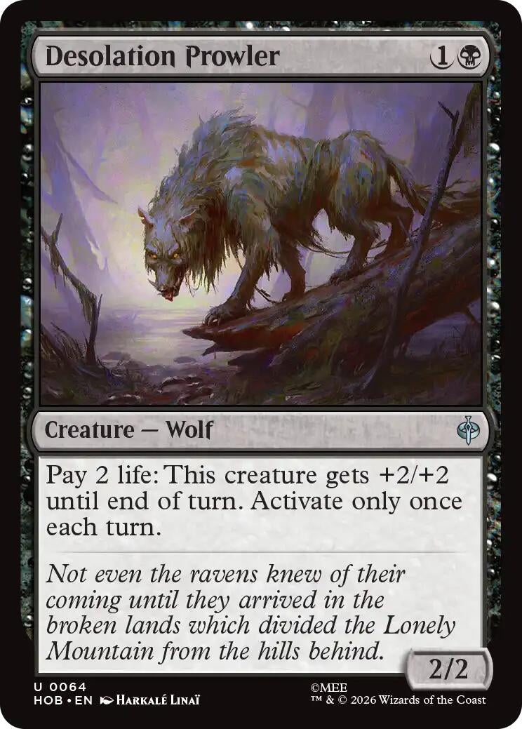Image for Desolation Prowler (64) (The Hobbit) (HOB) - Magic: The Gathering