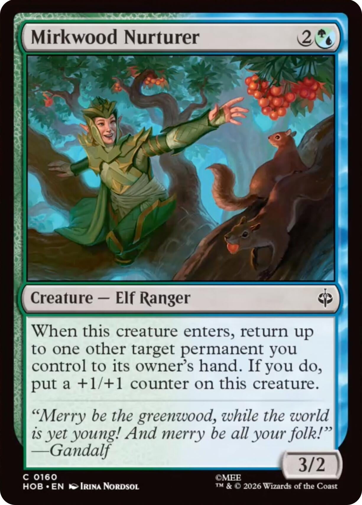 Image for Mirkwood Nurturer (160) (The Hobbit) (HOB) - Magic: The Gathering