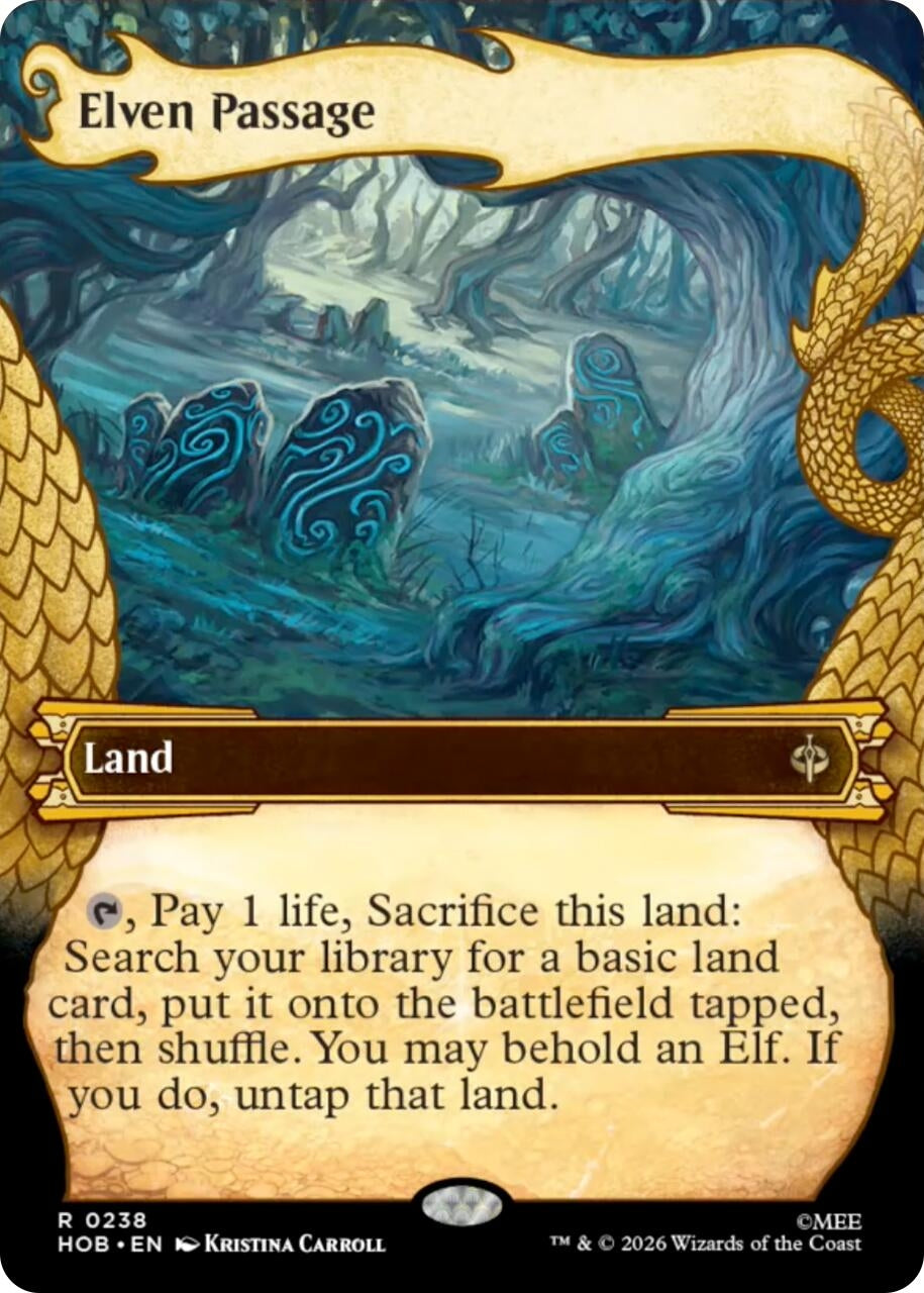 Image for Elven Passage (Showcase) (238) (The Hobbit) (HOB) - Magic: The Gathering